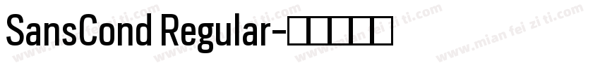 SansCond Regular字体转换